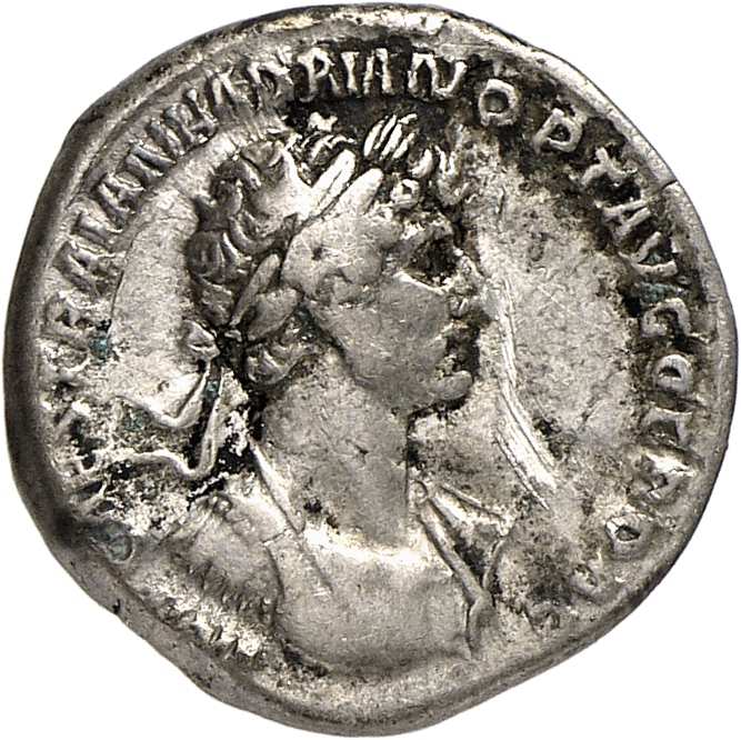 RIC II, Part 3 (second edition) Hadrian 6 Hadrian obverse, Bust of Hadrian, laureate, draped and cuirassed, right, viewed ...
