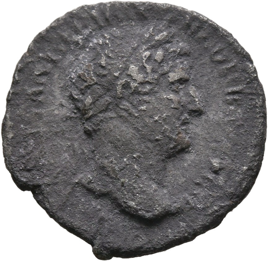 RIC II, Part 3 (second edition) Hadrian 601 Hadrian obverse, Head of Hadrian, laureate, right