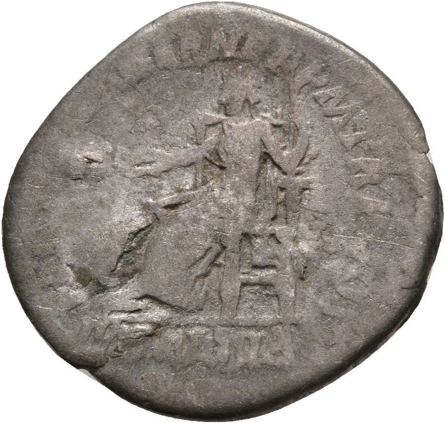 RIC II, Part 3 (second edition) Hadrian 62 Hadrian reverse, Justitia seated left on throne, holding patera and sceptre
