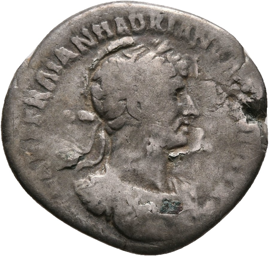 RIC II, Part 3 (second edition) Hadrian 62 Hadrian obverse, Bust of Hadrian, laureate, draped and cuirassed, right, viewed...