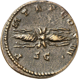 RIC II, Part 3 (second edition) Hadrian 624 Hadrian reverse, Thunderbolt
