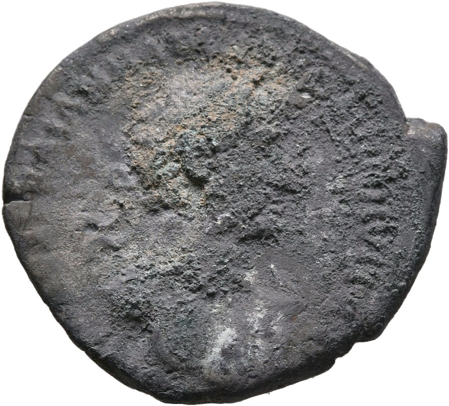 RIC II, Part 3 (second edition) Hadrian 64 Hadrian obverse, Bust of Hadrian, laureate, bare chest, traces of drapery on fa...
