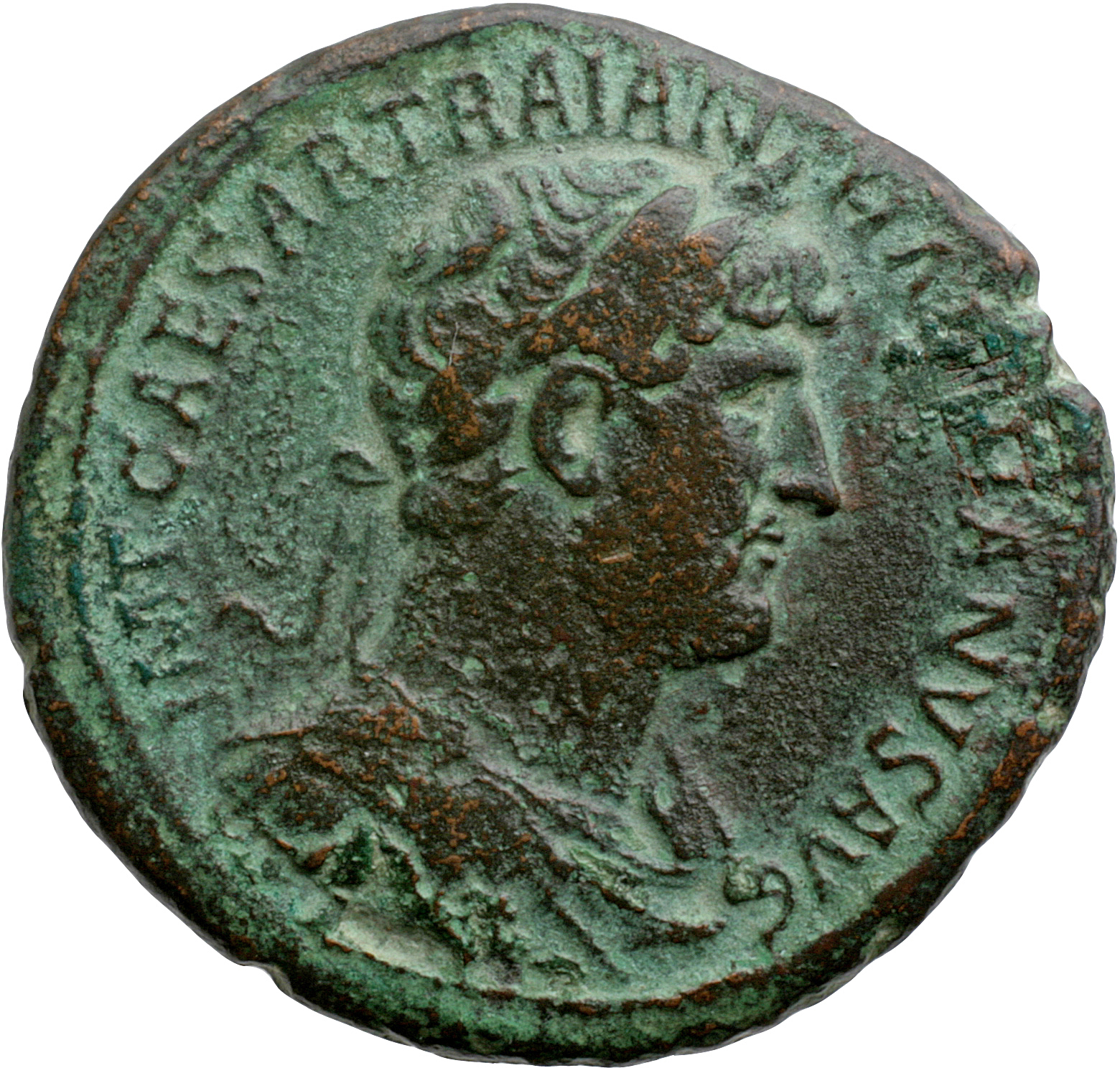 RIC II, Part 3 (second edition) Hadrian 649 Hadrian obverse, Bust of Hadrian, laureate, draped and cuirassed, right, viewe...