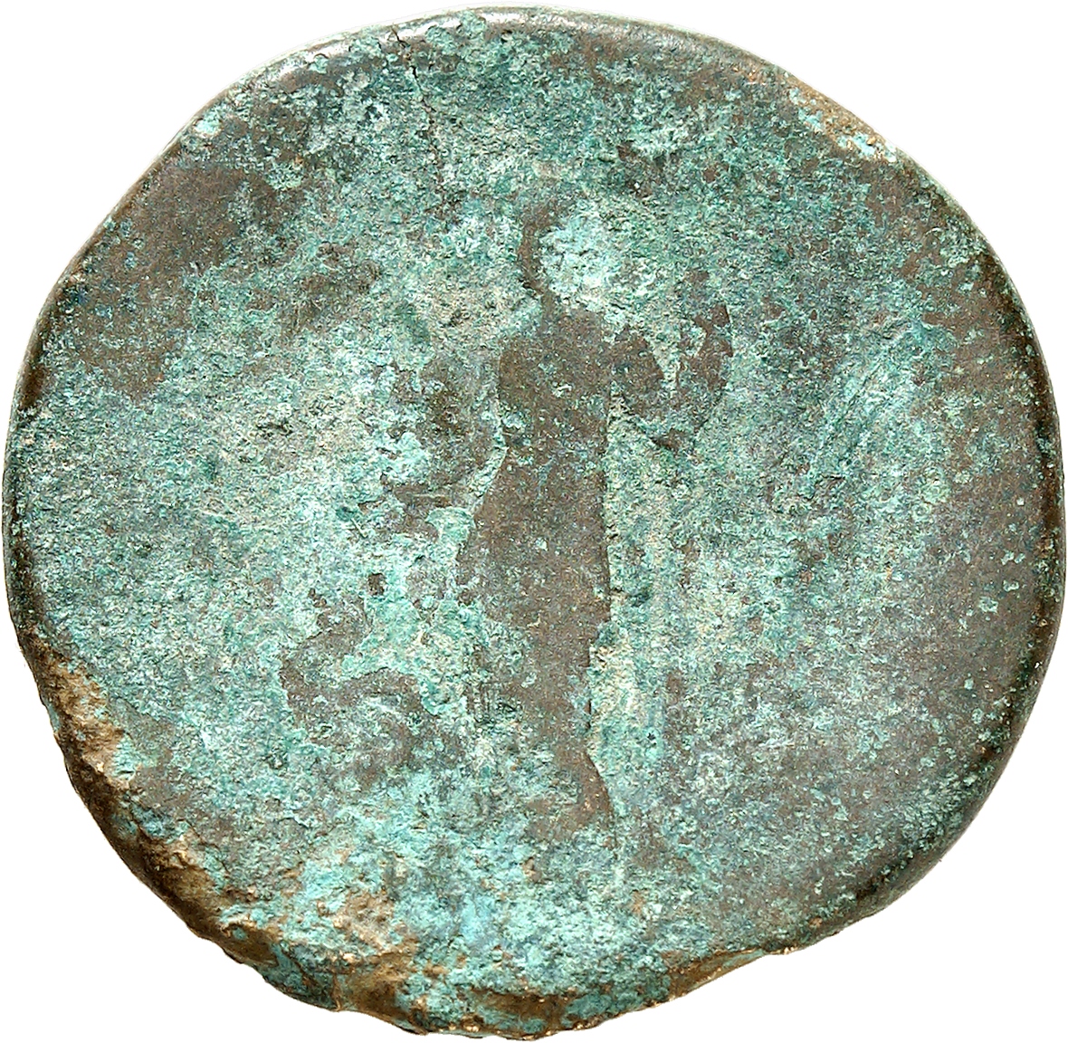 RIC II, Part 3 (second edition) Hadrian 660 Hadrian reverse, Ceres standing left, holding corn ears and long vertical torch