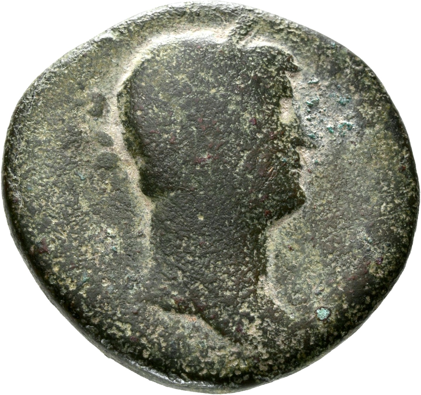 RIC II, Part 3 (second edition) Hadrian 672 Hadrian obverse, Head of Hadrian, laureate, right