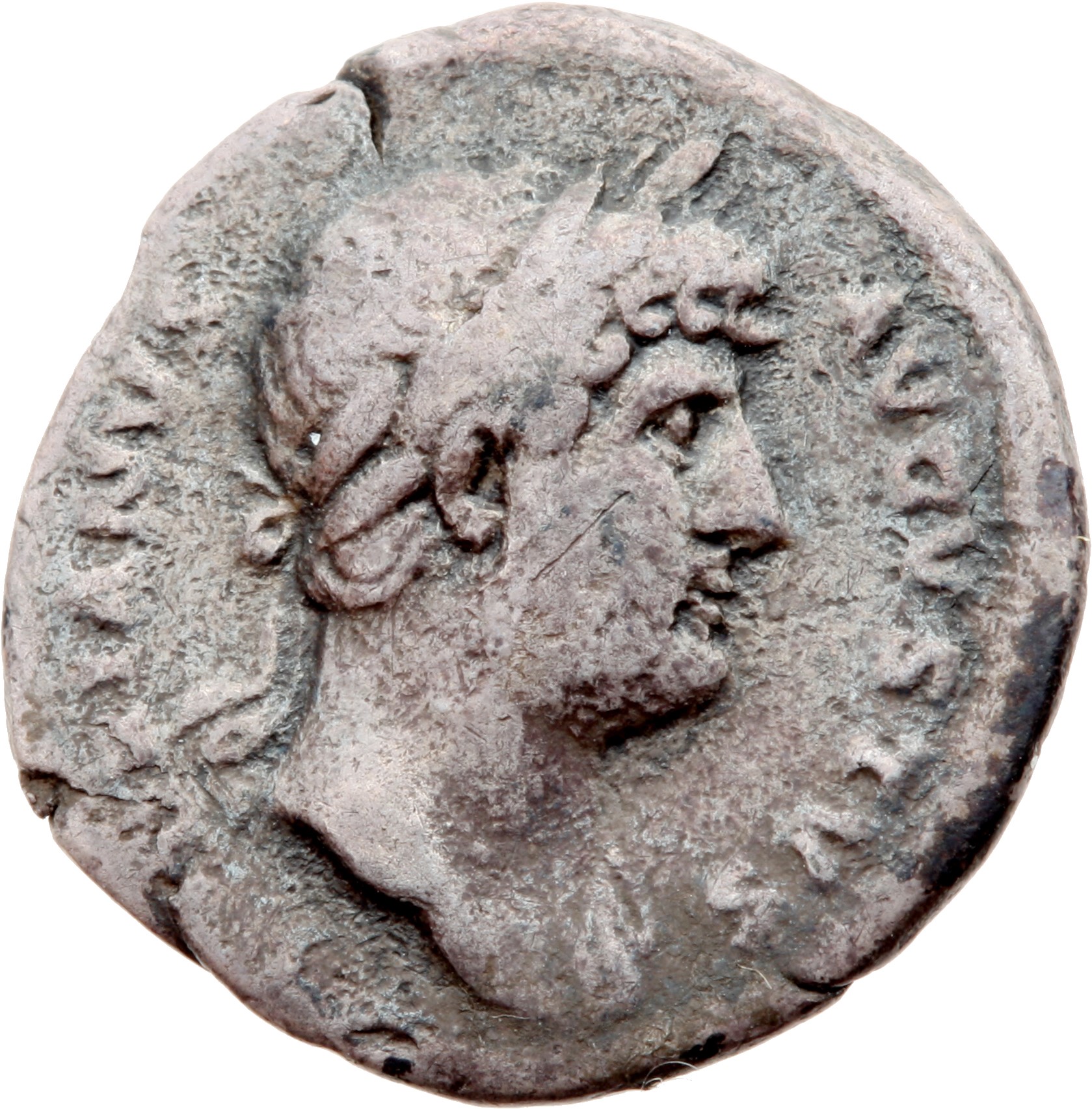 RIC II, Part 3 (second edition) Hadrian 722 Hadrian obverse, Head of Hadrian, laureate, right