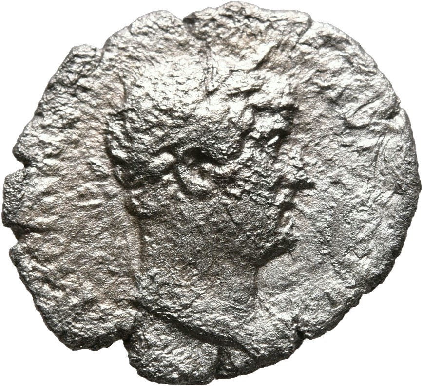RIC II, Part 3 (second edition) Hadrian 731 Hadrian obverse, Head of Hadrian, laureate, right