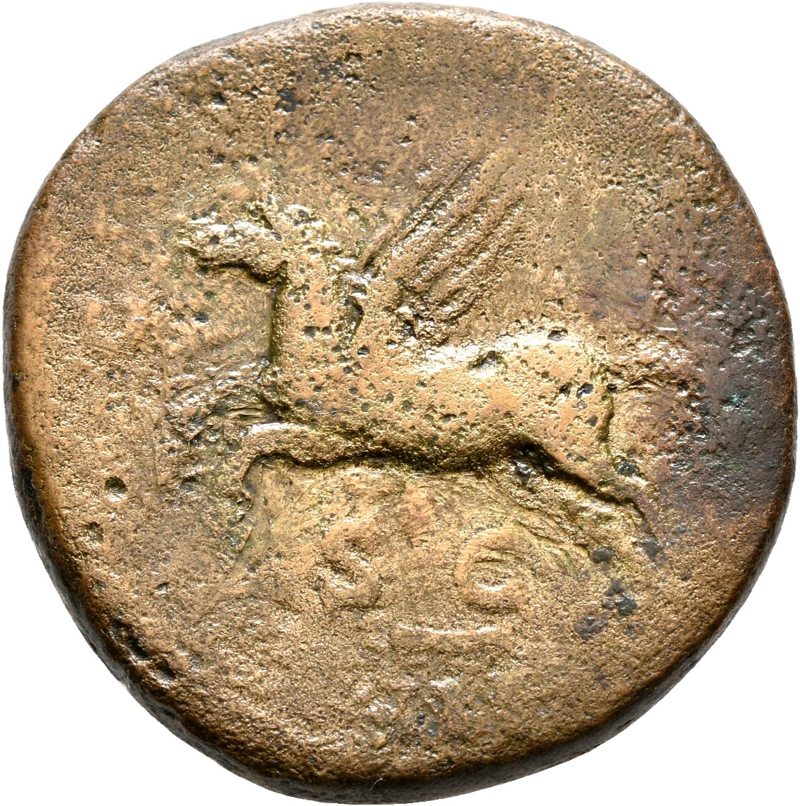 RIC II, Part 3 (second edition) Hadrian 747 Hadrian reverse, Pegasus, left