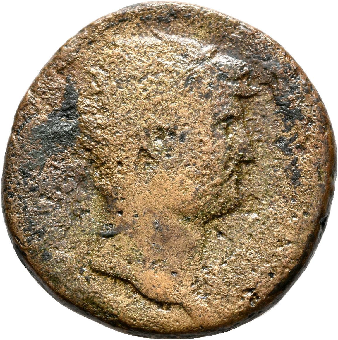RIC II, Part 3 (second edition) Hadrian 747 Hadrian obverse, Head of Hadrian, radiate, right
