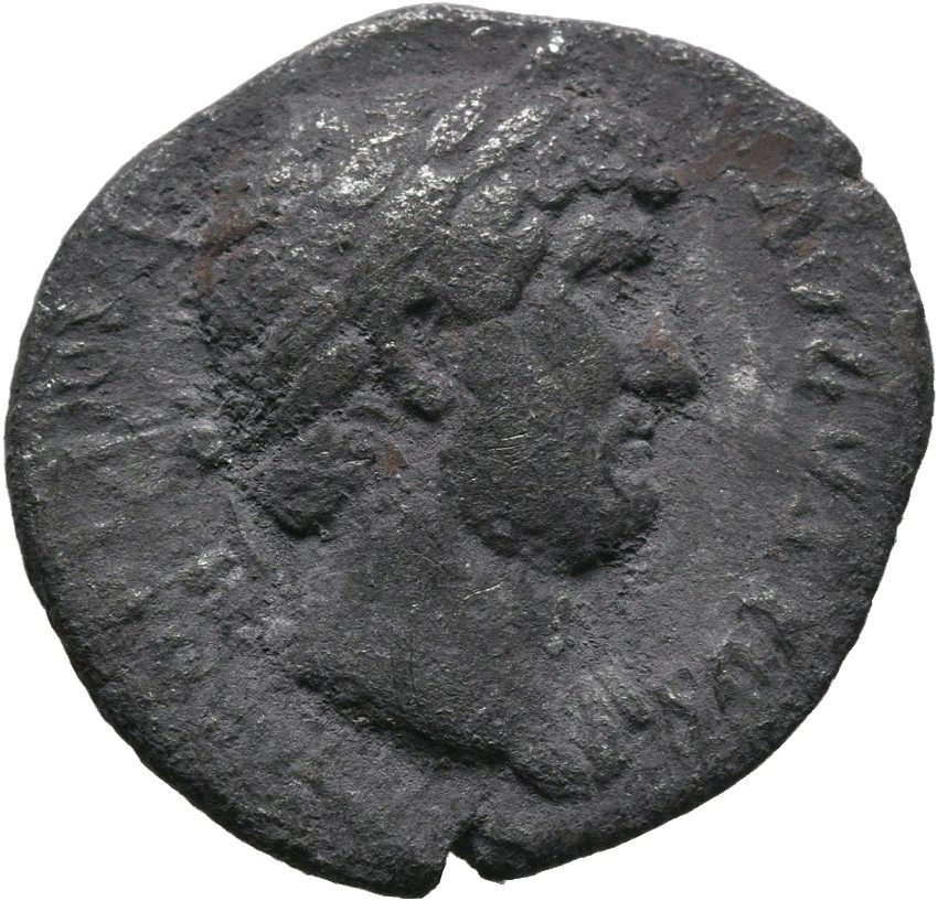 RIC II, Part 3 (second edition) Hadrian 793 Hadrian obverse, Head of Hadrian, laureate, right