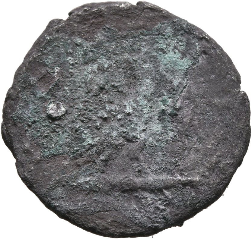 RIC II, Part 3 (second edition) Hadrian 799 Hadrian reverse, Eagle standing facing on thunderbolt, head left