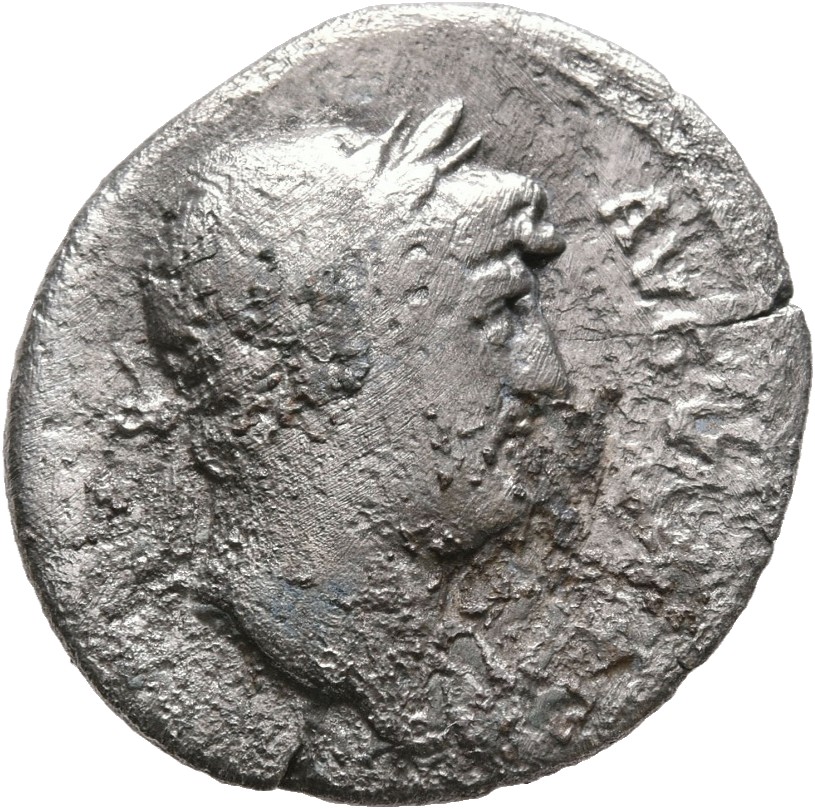 RIC II, Part 3 (second edition) Hadrian 801 Hadrian obverse, Head of Hadrian, laureate, right