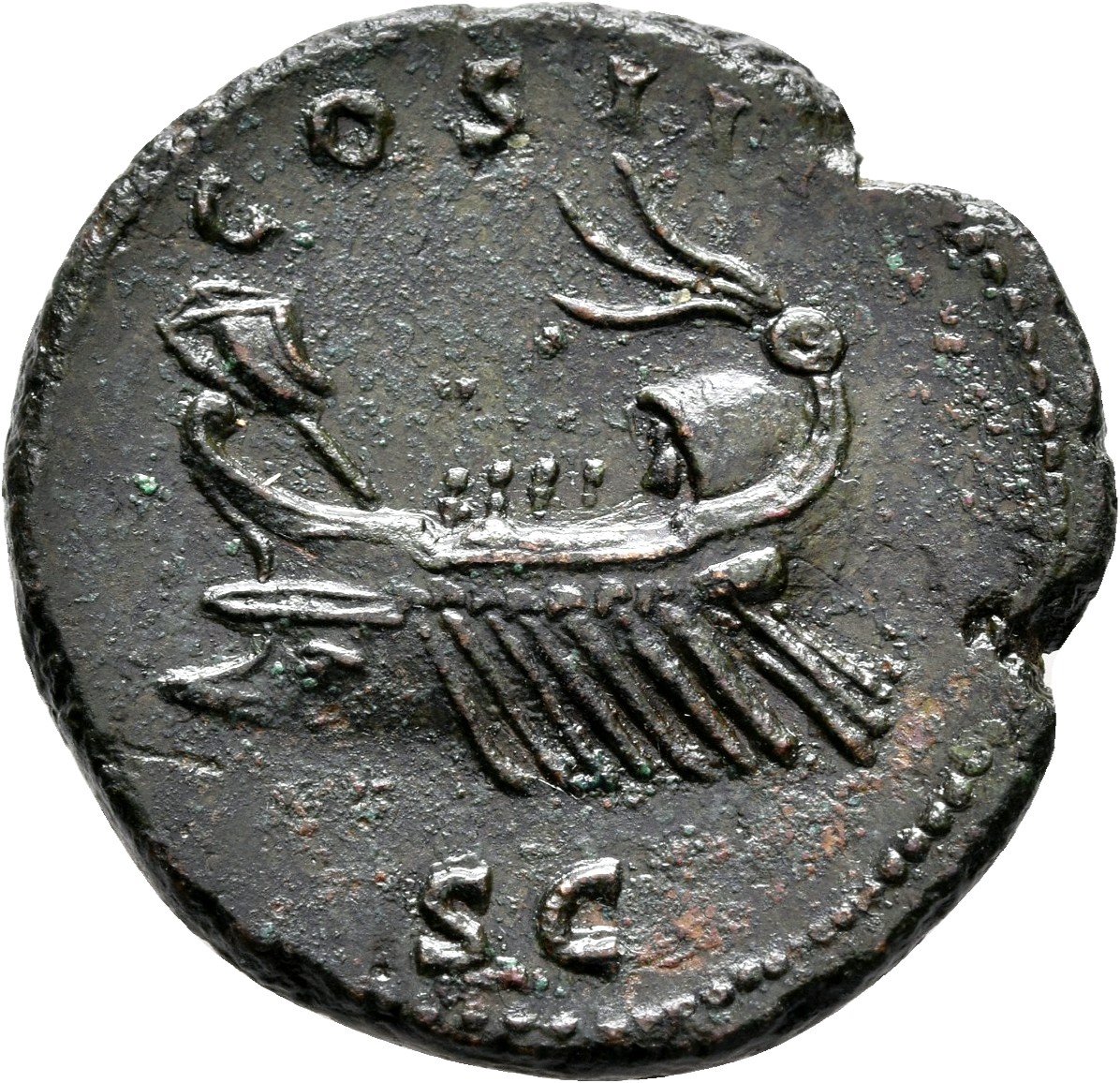RIC II, Part 3 (second edition) Hadrian 819 Hadrian reverse, Ship, left