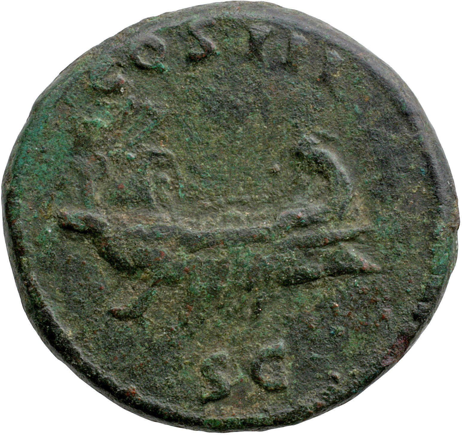 RIC II, Part 3 (second edition) Hadrian 820 Hadrian reverse, Ship, right