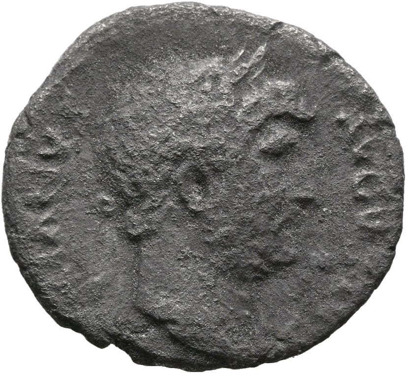 RIC II, Part 3 (second edition) Hadrian 846 Hadrian obverse, Head of Hadrian, laureate, right