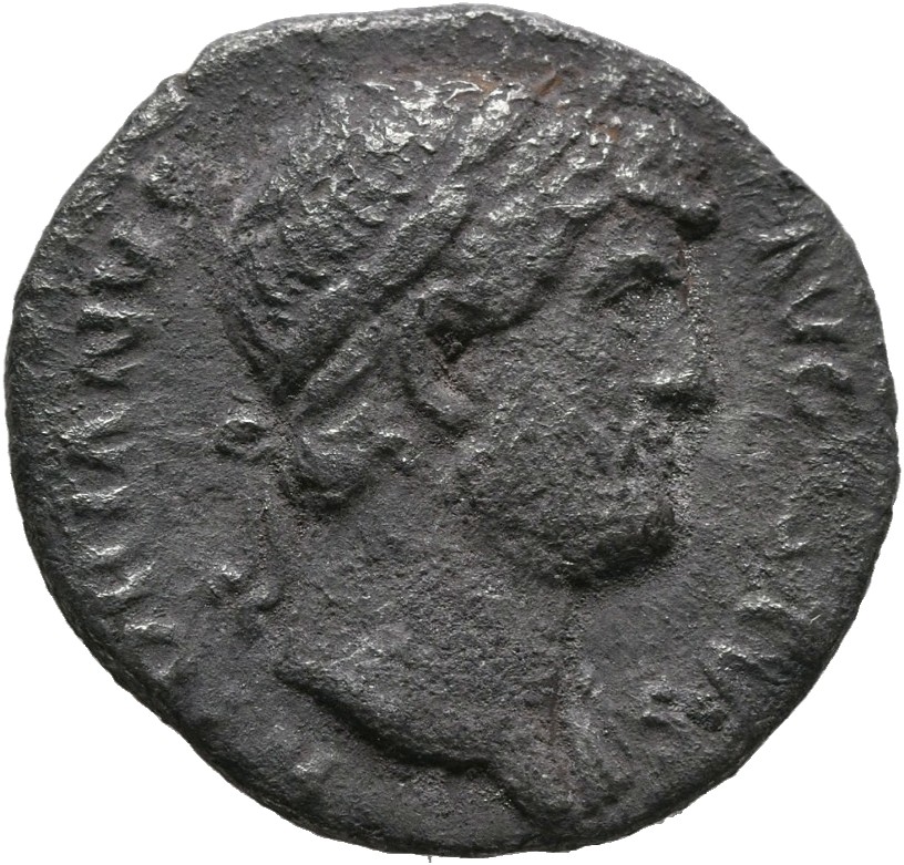 RIC II, Part 3 (second edition) Hadrian 847 Hadrian obverse, Head of Hadrian, laureate, right