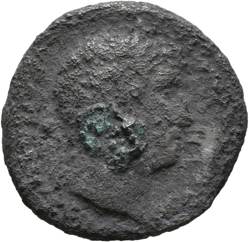 RIC II, Part 3 (second edition) Hadrian 848 Hadrian obverse, Head of Hadrian, laureate, right