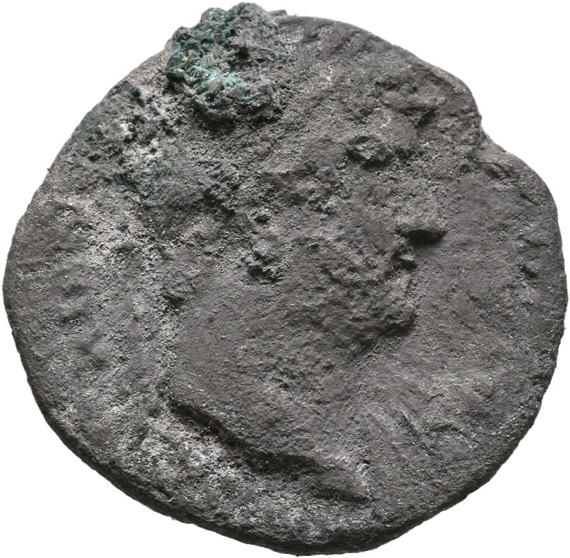 RIC II, Part 3 (second edition) Hadrian 851 Hadrian obverse, Head of Hadrian, laureate, right