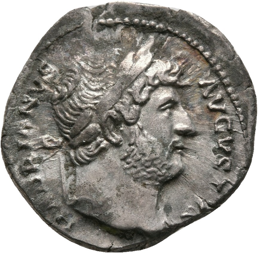 RIC II, Part 3 (second edition) Hadrian 857 Hadrian obverse, Head of Hadrian, laureate, right