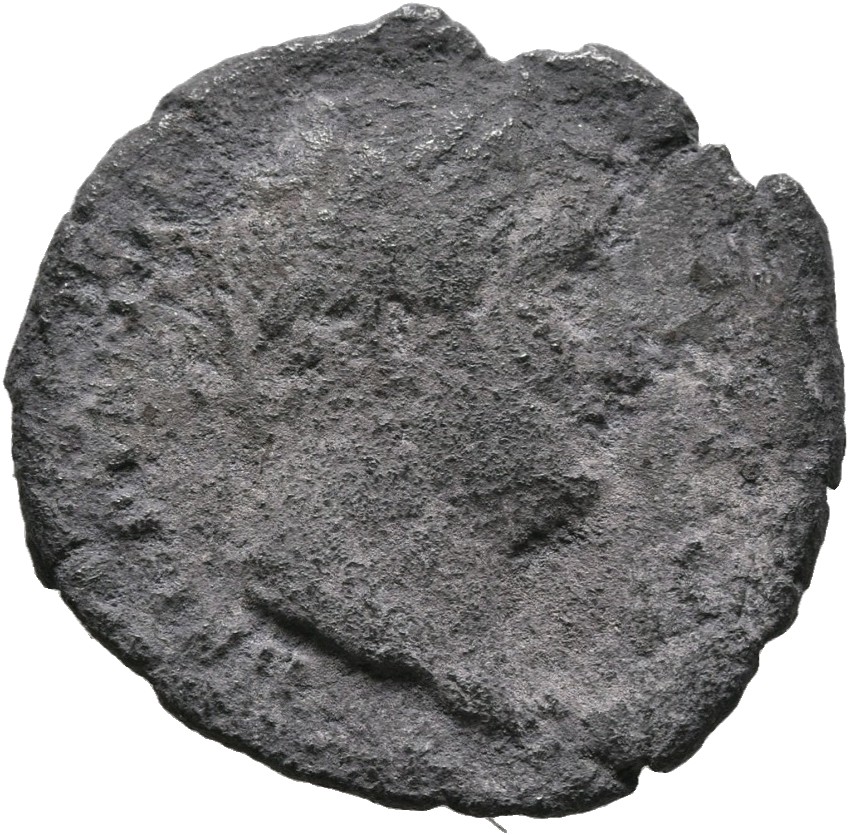RIC II, Part 3 (second edition) Hadrian 861 Hadrian obverse, Head of Hadrian, laureate, right