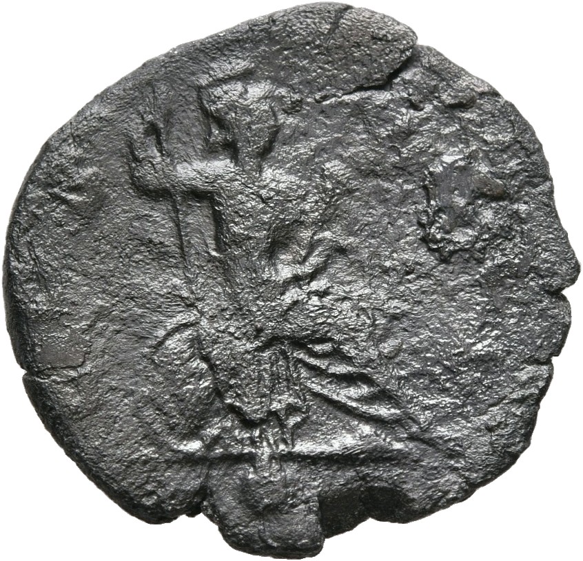 RIC II, Part 3 (second edition) Hadrian 861 Hadrian reverse, Virtus seated right on cuirass and shield, holding spear and ...