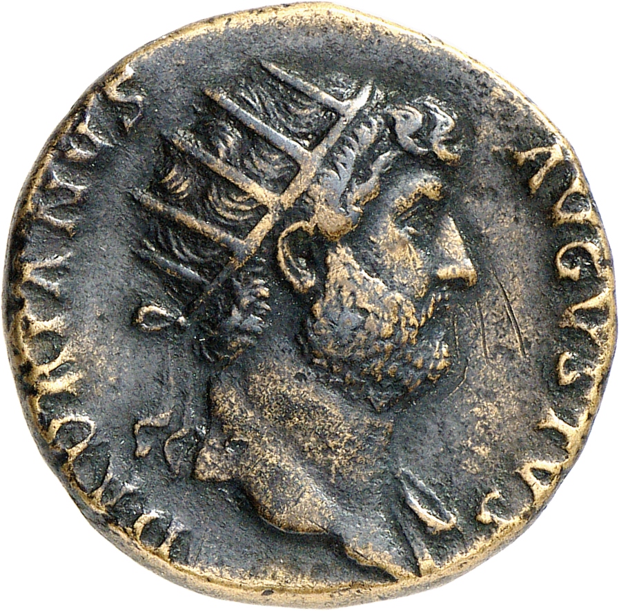 RIC II, Part 3 (second edition) Hadrian 867 Hadrian obverse, Head of Hadrian, laureate, right