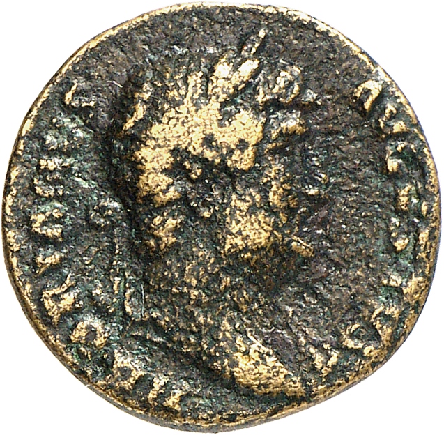 RIC II, Part 3 (second edition) Hadrian 888 Hadrian obverse, Head of Hadrian, laureate, right