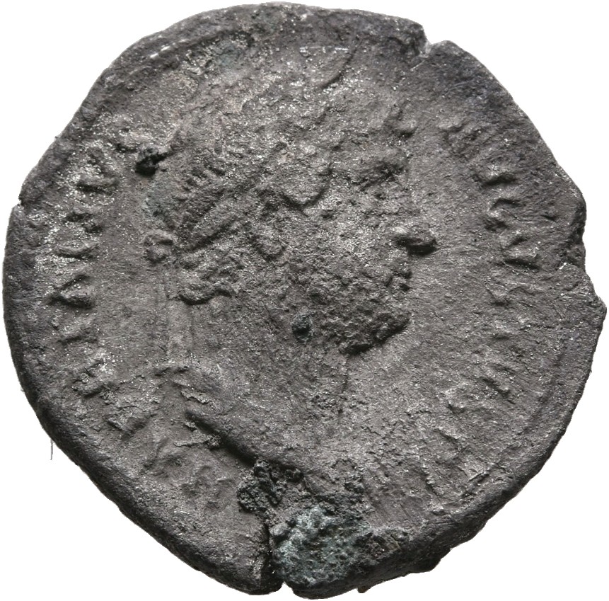 RIC II, Part 3 (second edition) Hadrian 916 Hadrian obverse, Head of Hadrian, laureate, right
