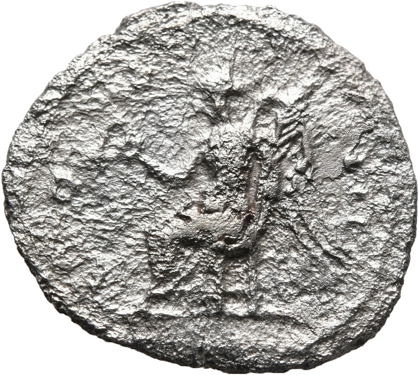 RIC II, Part 3 (second edition) Hadrian 916 Hadrian reverse, Victory seated left, holding wreath and palm