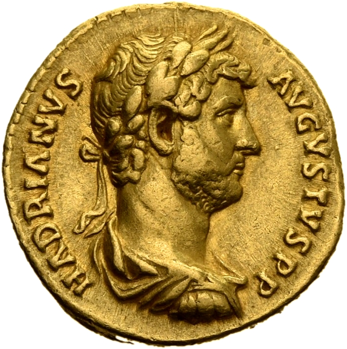 RIC II, Part 3 (second edition) Hadrian 945 Hadrian obverse, Bust of Hadrian, laureate, draped and cuirassed, right, viewe...