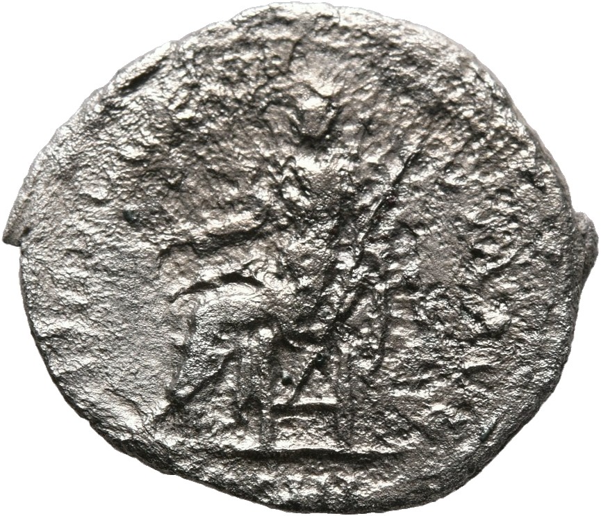 RIC II, Part 3 (second edition) Hadrian 951 Hadrian reverse, Indulgentia seated left, extending hand and holding sceptre