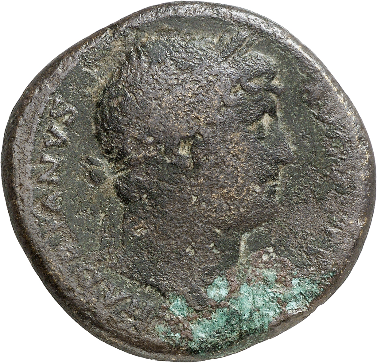 RIC II, Part 3 (second edition) Hadrian 971 Hadrian obverse, Head of Hadrian, laureate, right