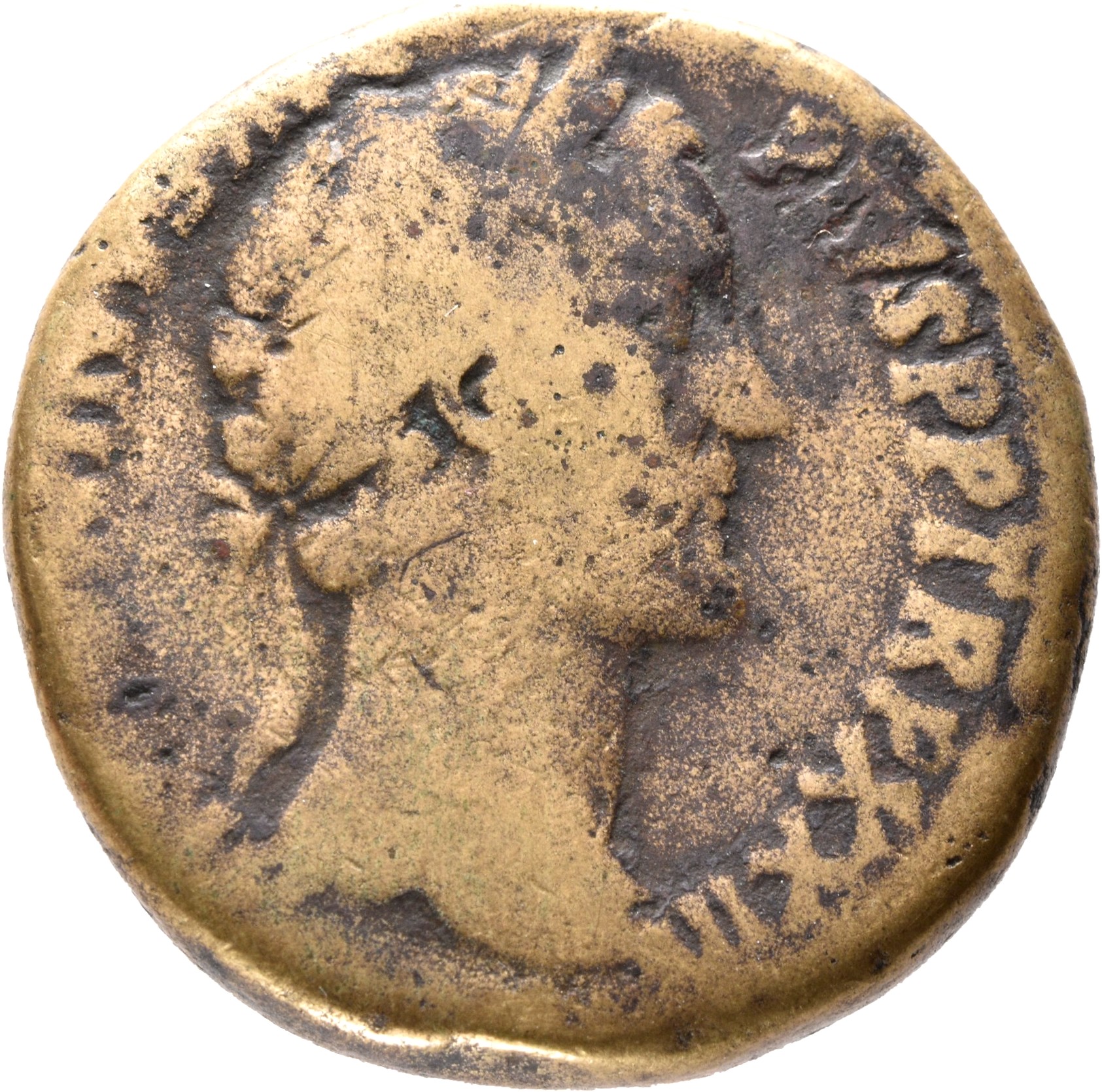 RIC III Antoninus Pius 1002 Antoninus Pius obverse, Head of Antoninus Pius, laureate, right