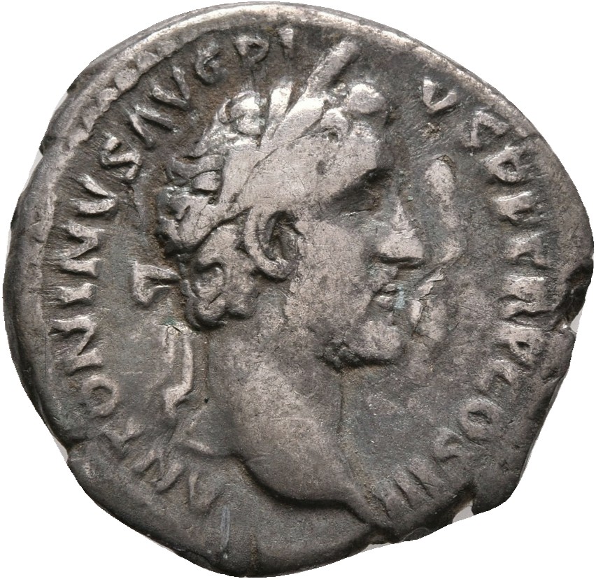 RIC III Antoninus Pius 100B Antoninus Pius obverse, Head of Antoninus Pius, laureate, right