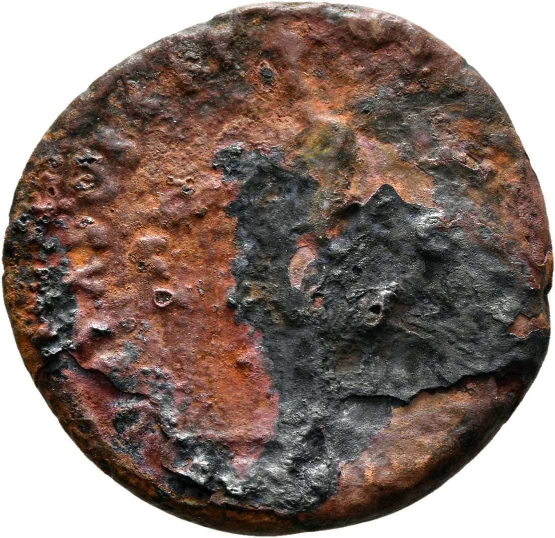 RIC III Antoninus Pius 1028 Antoninus Pius reverse, Antoninus Pius, standing left, sacrificing with patera over tripod, le...