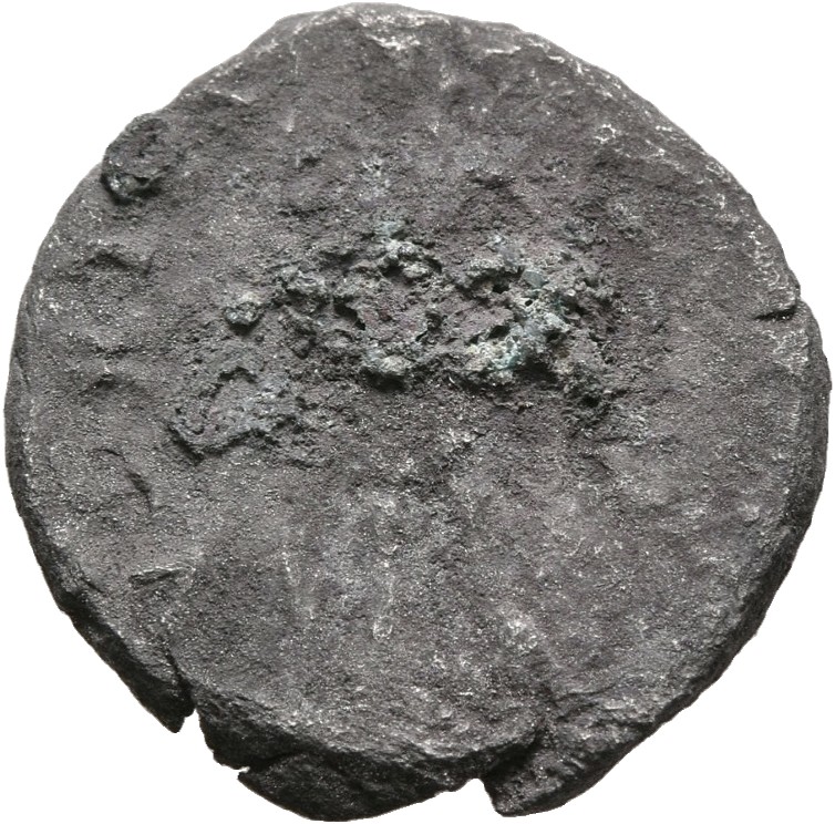 RIC III Antoninus Pius 102D Antoninus Pius reverse, Virtus (or Roma), helmeted, in military dress, standing, front, head l...