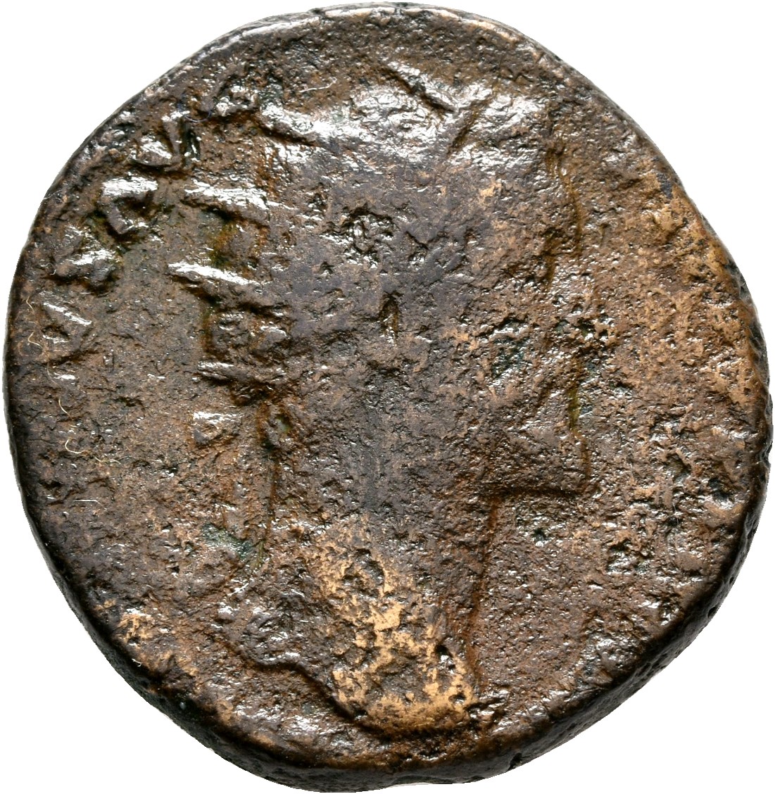 RIC III Antoninus Pius 1037 Antoninus Pius obverse, Head of Antoninus Pius, radiate, right