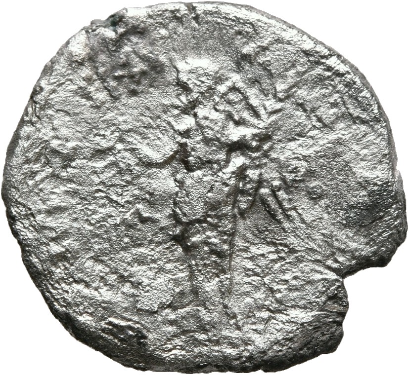 RIC III Antoninus Pius 111B Antoninus Pius reverse, Victory, winged, draped, standing left, holding wreath in extended rig...