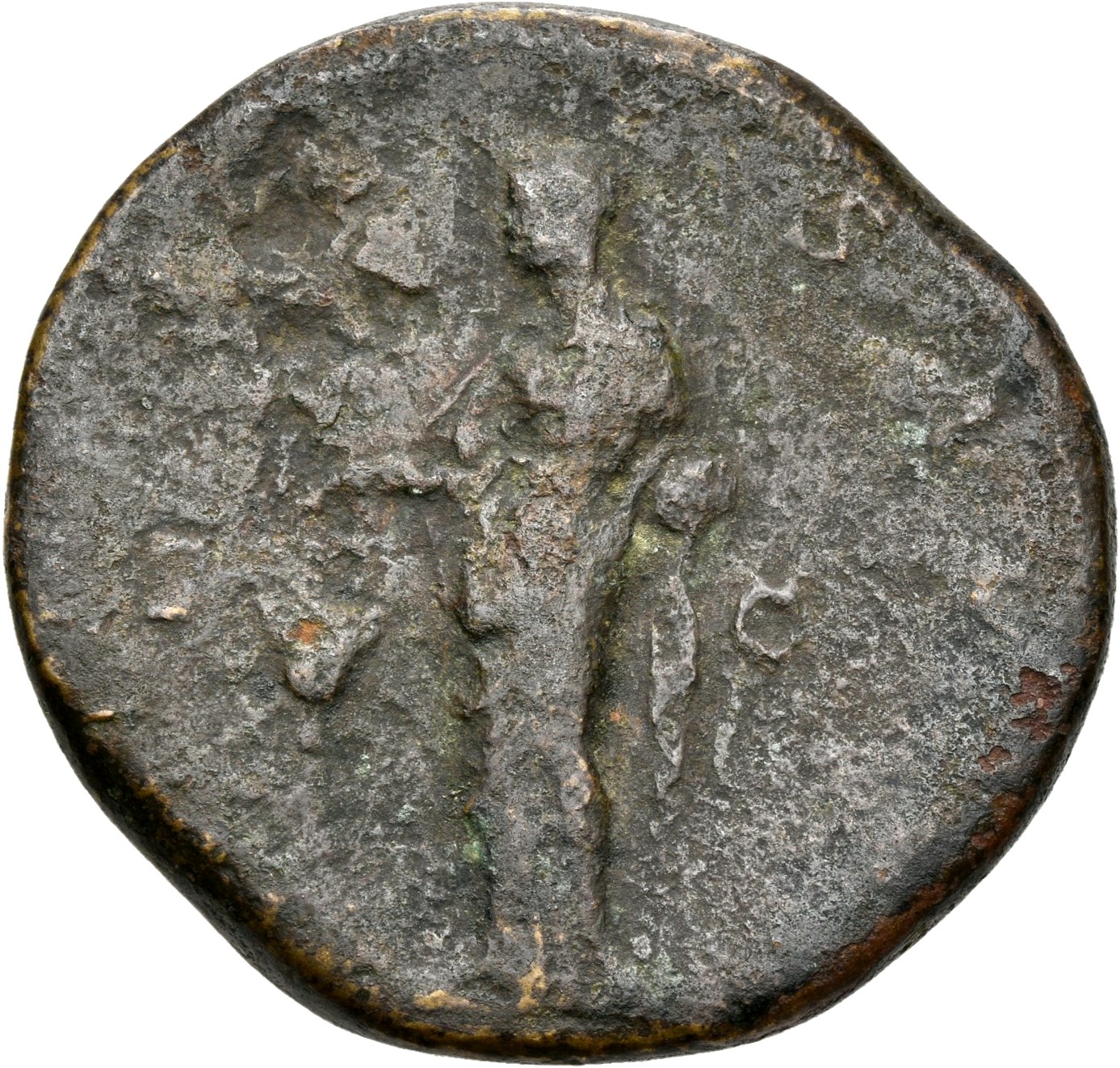 RIC III Antoninus Pius 1146Ad Antoninus Pius reverse, Pietas, veiled, draped, standing, left, dropping incense out of righ...
