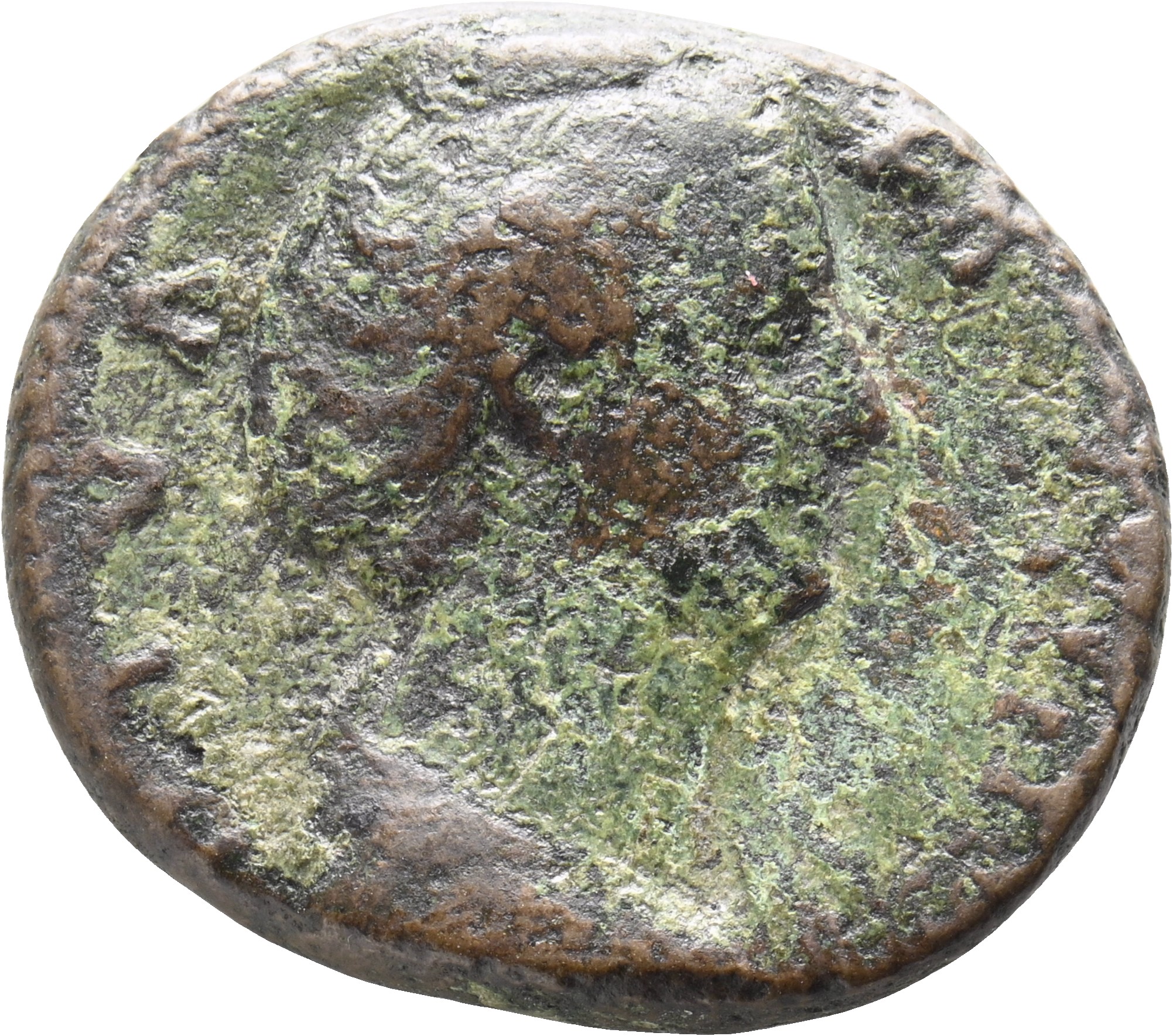 RIC III Antoninus Pius 1161 (as) Antoninus Pius obverse, Bust of Faustina the Elder, draped, right, hair elaborately waved...