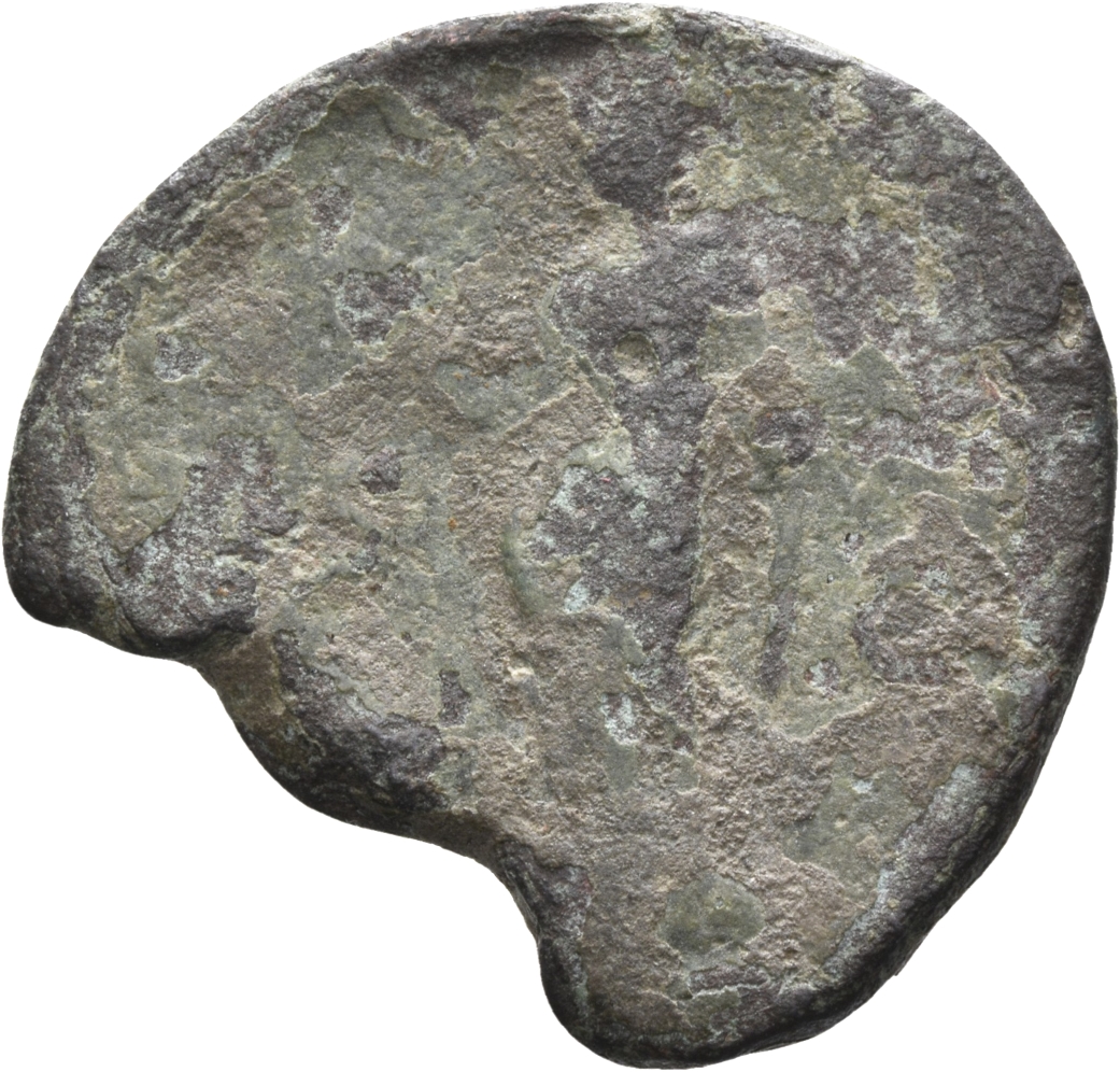 RIC III Antoninus Pius 1178 (dupondius) Antoninus Pius reverse, Vesta, veiled, draped, standing left, holding palladium on...