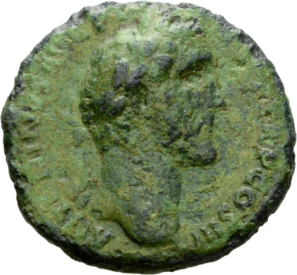 RIC III Antoninus Pius 1222 Antoninus Pius obverse, Head of Antoninus Pius, laureate, right