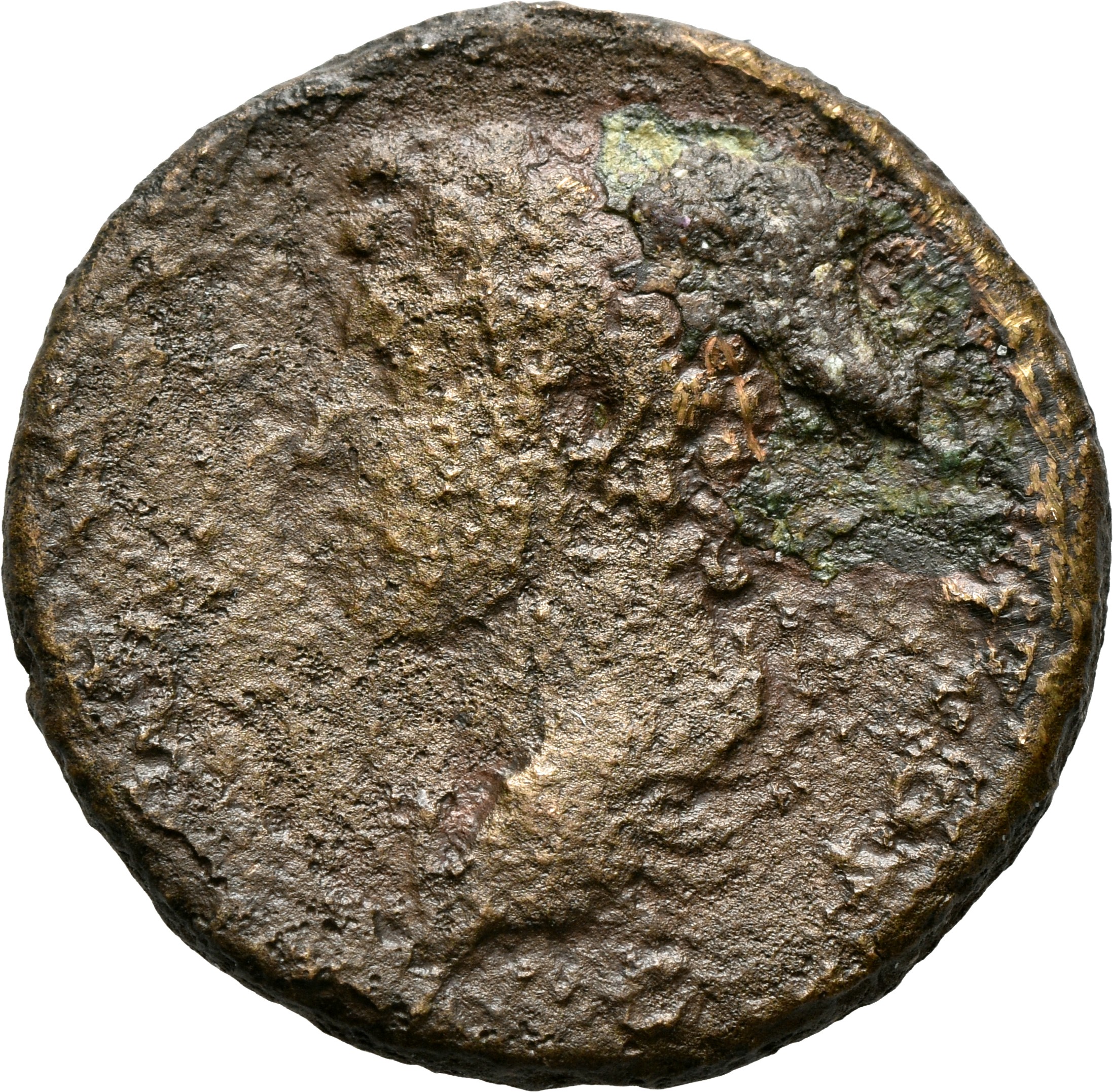 RIC III Antoninus Pius 1226 Antoninus Pius reverse, Bust of Marcus Aurelius, bare-headed, draped, left