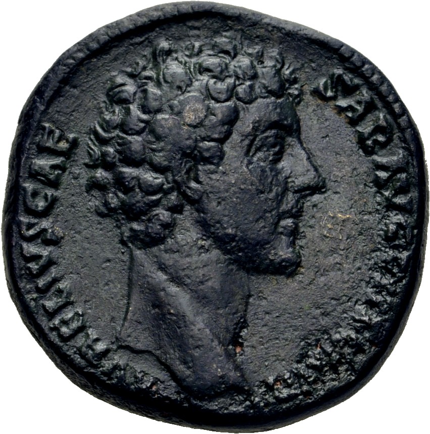 RIC III Antoninus Pius 1246 Antoninus Pius obverse, Head of Marcus Aurelius, bare, right