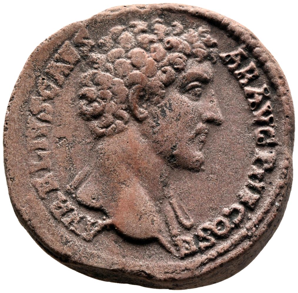 RIC III Antoninus Pius 1247 Antoninus Pius obverse, Head of Marcus Aurelius, bare, right
