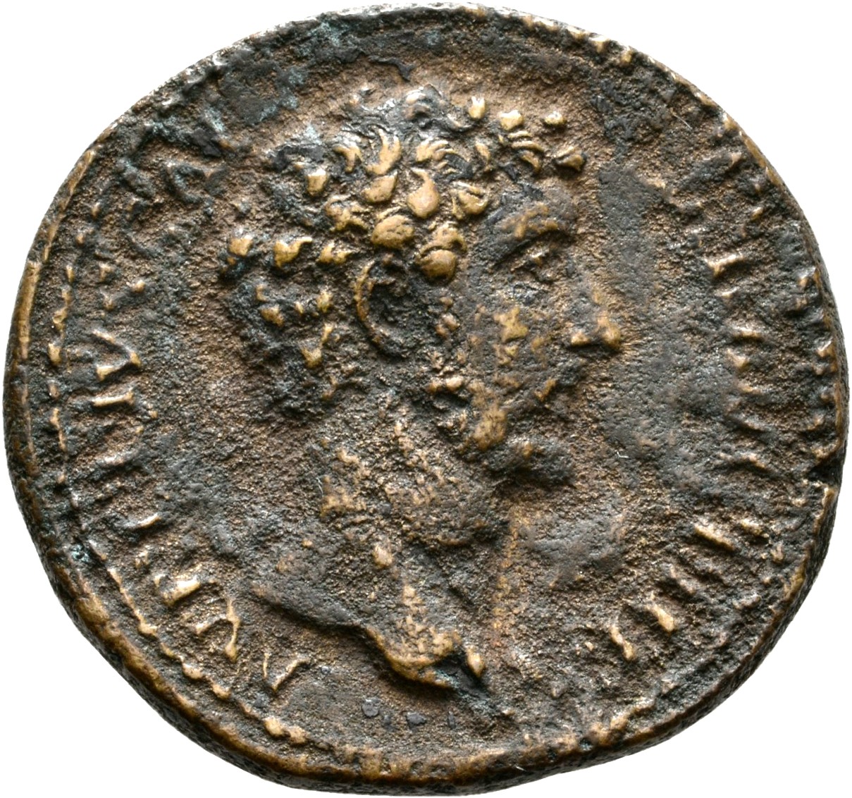 RIC III Antoninus Pius 1248 Antoninus Pius obverse, Head of Marcus Aurelius, bare, right