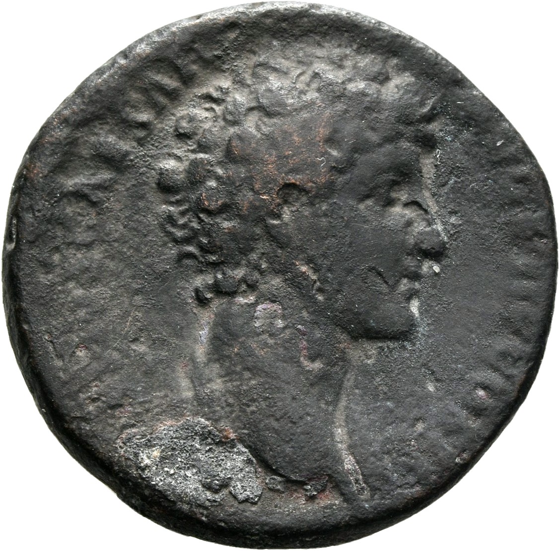 RIC III Antoninus Pius 1260 (as) Antoninus Pius obverse, Head of Marcus Aurelius, bare, right