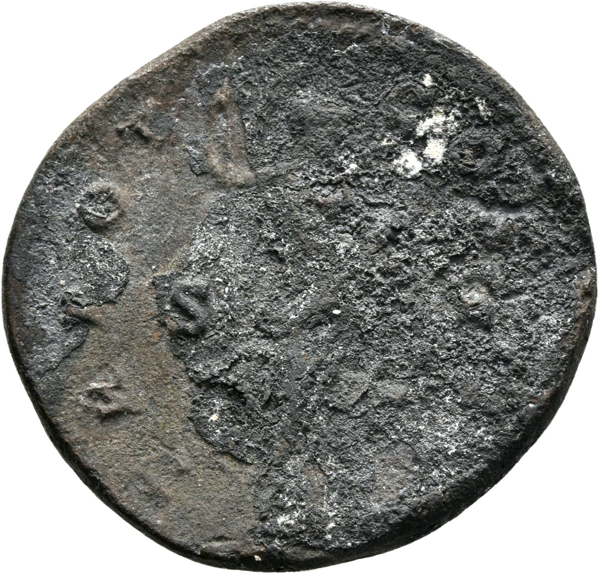RIC III Antoninus Pius 1266 (dupondius) Antoninus Pius reverse, Minerva, standing right, holding spear and leaning on shield