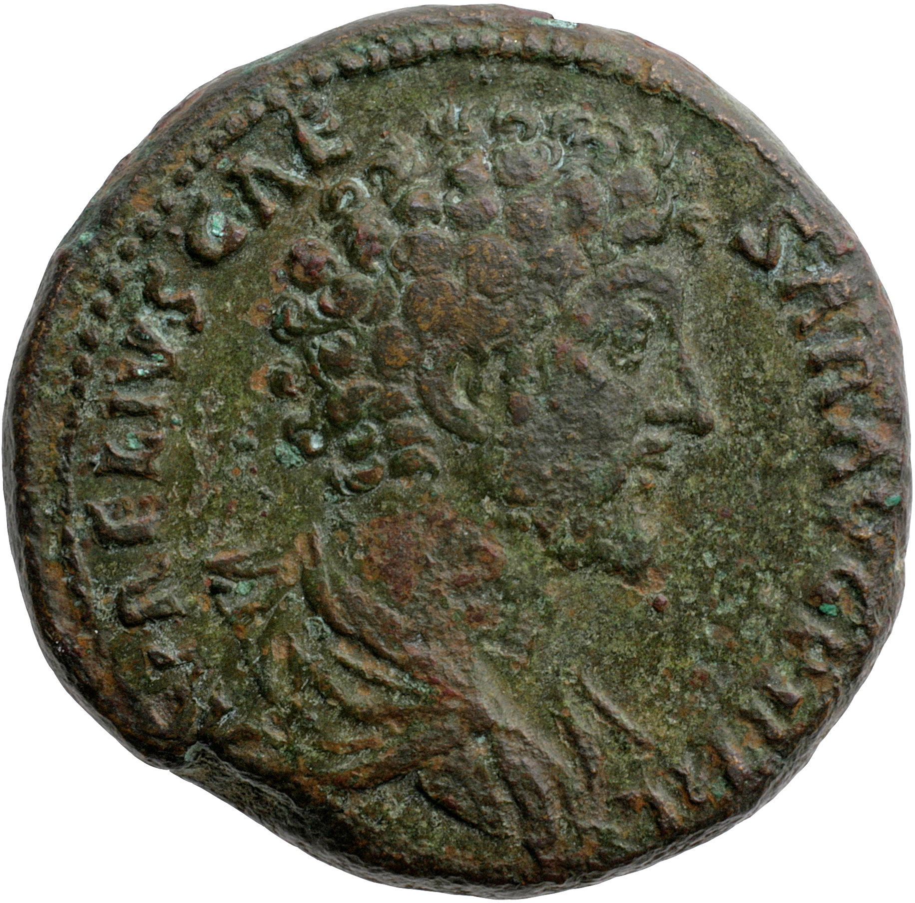 RIC III Antoninus Pius 1314 Antoninus Pius obverse, Bust of Marcus Aurelius, bare-headed, draped, right
