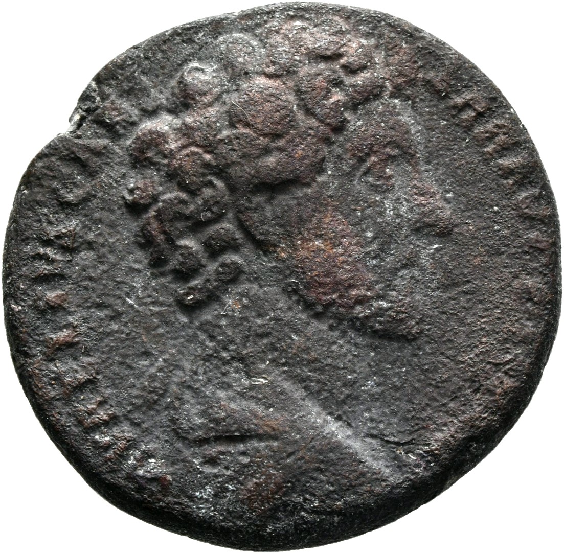 RIC III Antoninus Pius 1322 (as) Antoninus Pius obverse, Bust of Marcus Aurelius, bare-headed, draped, right
